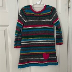 Hanna Andersson Multicolor Striped Knit Dress